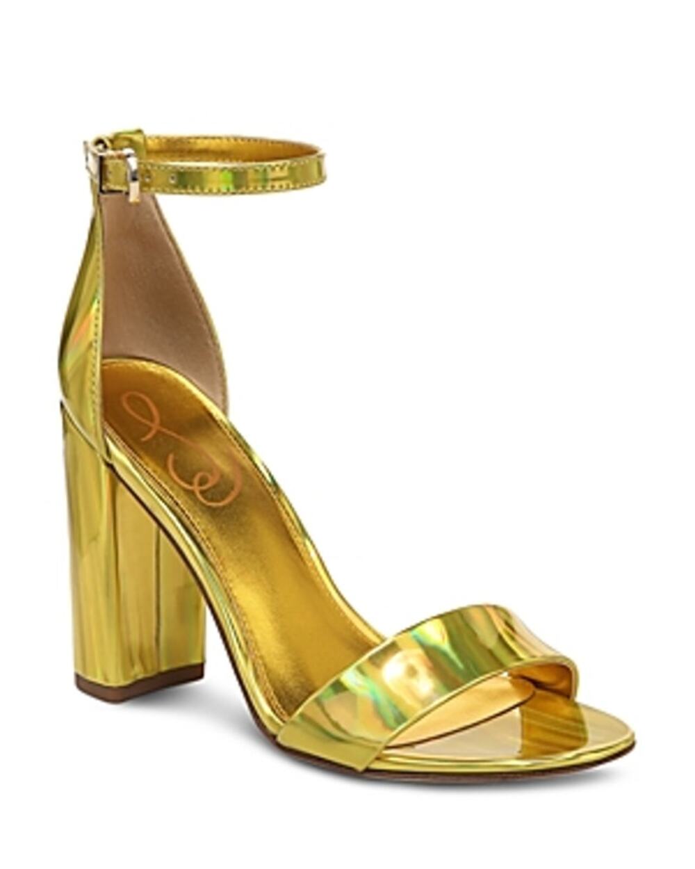 Sam Edelman Womens Yaro Dress Sandals Size 7 M EU 37 Gold Metallic Leather NIB